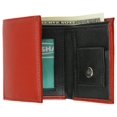 thumbnail image 2 of Premium Soft Leather Childrens Trifold Wallet Kids Bicolor Wallet Gift P 825, 2 of 4