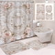 thumbnail image 1 of Accesorios de baño Cortina de ducha de San Valentín con lazo Impresión digital en tinta rosa Cortina divisoria impermeable para baño Conjunto de baño de poliéster, 1 of 6