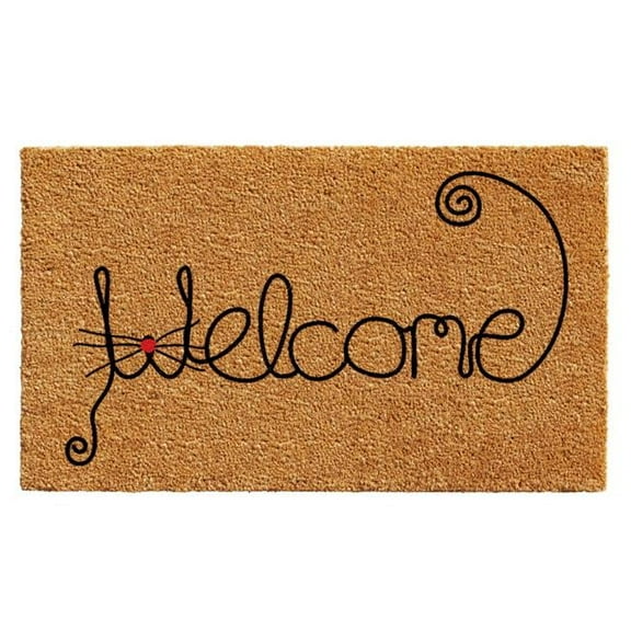 Calloway Mills Kitty Curlicue Outdoor Doormat 17" x 29"