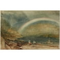 thumbnail image 3 of Joseph Mallord William Turner 18x13 Black Modern Framed Museum Art Print Titled - The Rainbow; Osterspai and Filsen (1817), 3 of 5