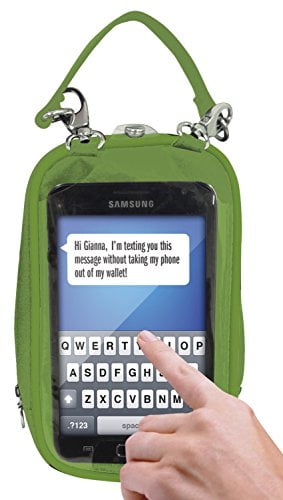 lime green clear purse