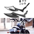 thumbnail image 1 of Chrome Motorcycle Spear Blade Rear View Mirrors for Davidson Cruiser Choppers Bobber Bike, 1 of 7
