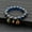 Blue Beads, variant on Fragrant Gray Colored Glaze Bracelet Colorful Multi-treasure Swallowing Beast Gold Silk Glass Bead