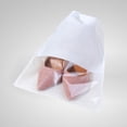 thumbnail image 2 of Bolsas organizadoras de ropa con cordón transparente, no tejidas, para guardar ropa, viajes, ahorradoras de espacio (blancas), 10 unidades, 2 of 6