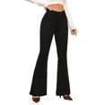 thumbnail image 4 of WJHWSX Pants For Women,Black Pants For Women,Womens Pants,Pockets,Moisture Wicking,Solid,Denim,Black,S(US:4), 4 of 6