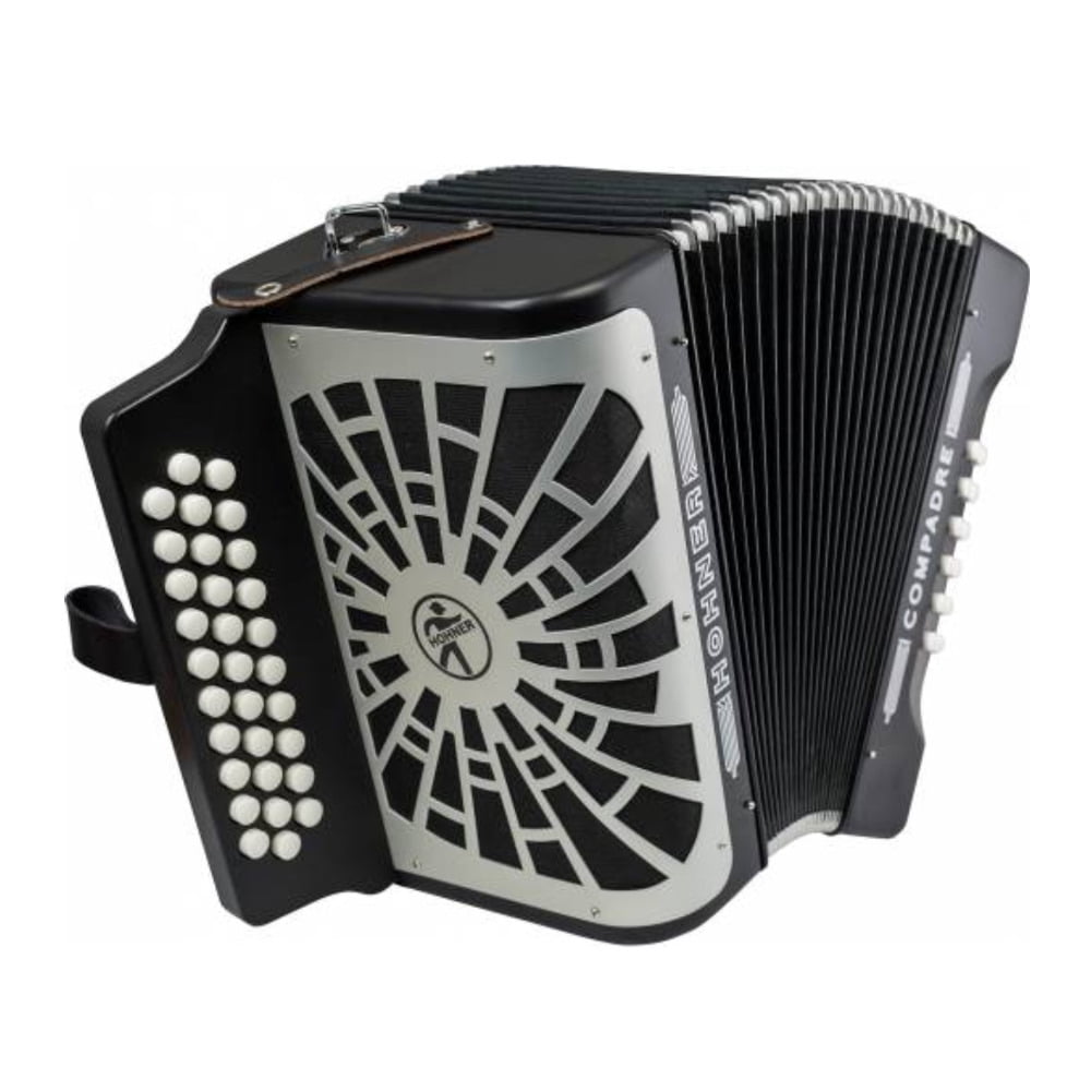 Hohner Compadre FBbEb with Gig Bag, Silver Grille Black