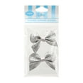 thumbnail image 6 of (3 pack) Offray Accessories, Silver Glitter Bows Accessory for Wedding, Hair Clips, and Scrapbooking, 2 count, 1 Package, 6 of 7