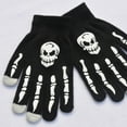 thumbnail image 5 of Sinyiin Winter Knit Cosplay Gloves Party Props Skeleton Ghost Bone Mittens Hand Warmer, 5 of 10