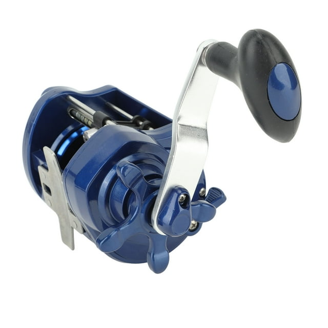 Round Baitcasting Fishing Reel Smooth Powerful Aluminum Alloy Inshore Surf Trolling Reel