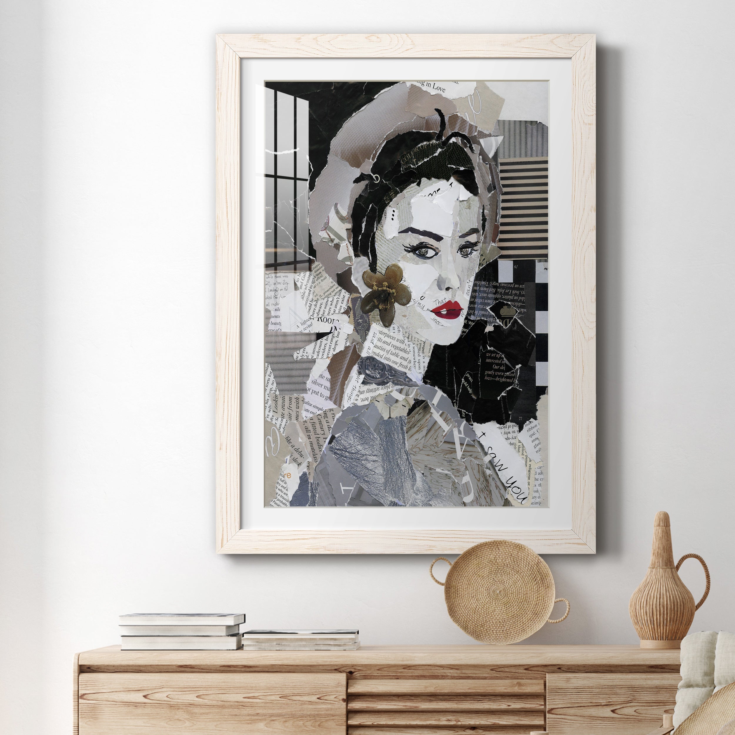 Runway Pause - Premium Framed Print - Distressed Barnwood Frame - Ready to Hang