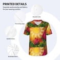 thumbnail image 3 of KLL Rose Psychedelic for Men's Baseball Shirts,Short Sleeve Casual Shirts Button Down Shirt for Men Beach Summer Wedding Shirt-Large, 3 of 7