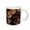 White, variant on 3drose, New Mexico, Santa Fe, Plaza, Cowboy Hats on Display - Us32 Rca0067 - Rob Casey, 15oz Two-tone Red Mug