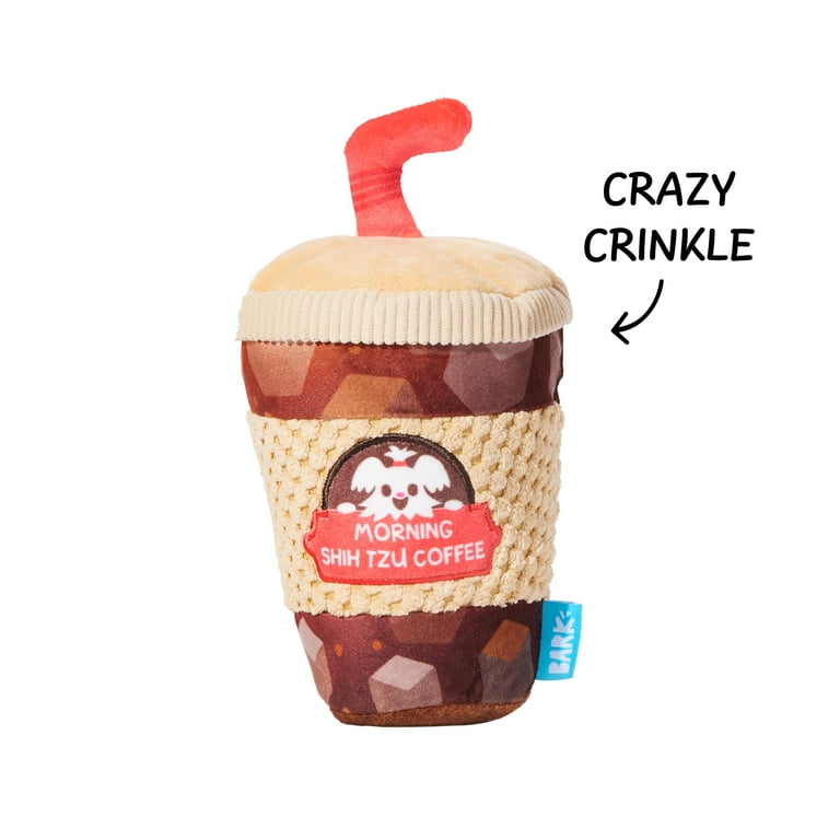 もふもふ BARK Cold Chew Coffee Plush Dog Toy, All Dog Sizes - Walmart.com