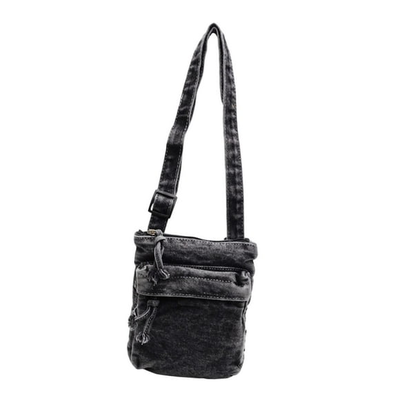 Bolso de hombro tipo bandolera de mezclilla para teléfono, ideal para viajes, camping, mujeres y hombres, para picnic.