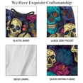 thumbnail image 4 of luoweisi Men's Beach Shorts Quick Dry Swim Trunks with Mesh Lining Skull 2XL, 4 of 5