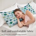 thumbnail image 5 of Blue Fishes Body Pillow Cover 20 x 54 Inch Decorative Pillow Cover Cartoon Coastal Ocean Fish Striped Wooden Lumbar Pillowcase Seasonal Rectangle Cushion Case for Couch Sofa Bed Living Room, 5 of 9