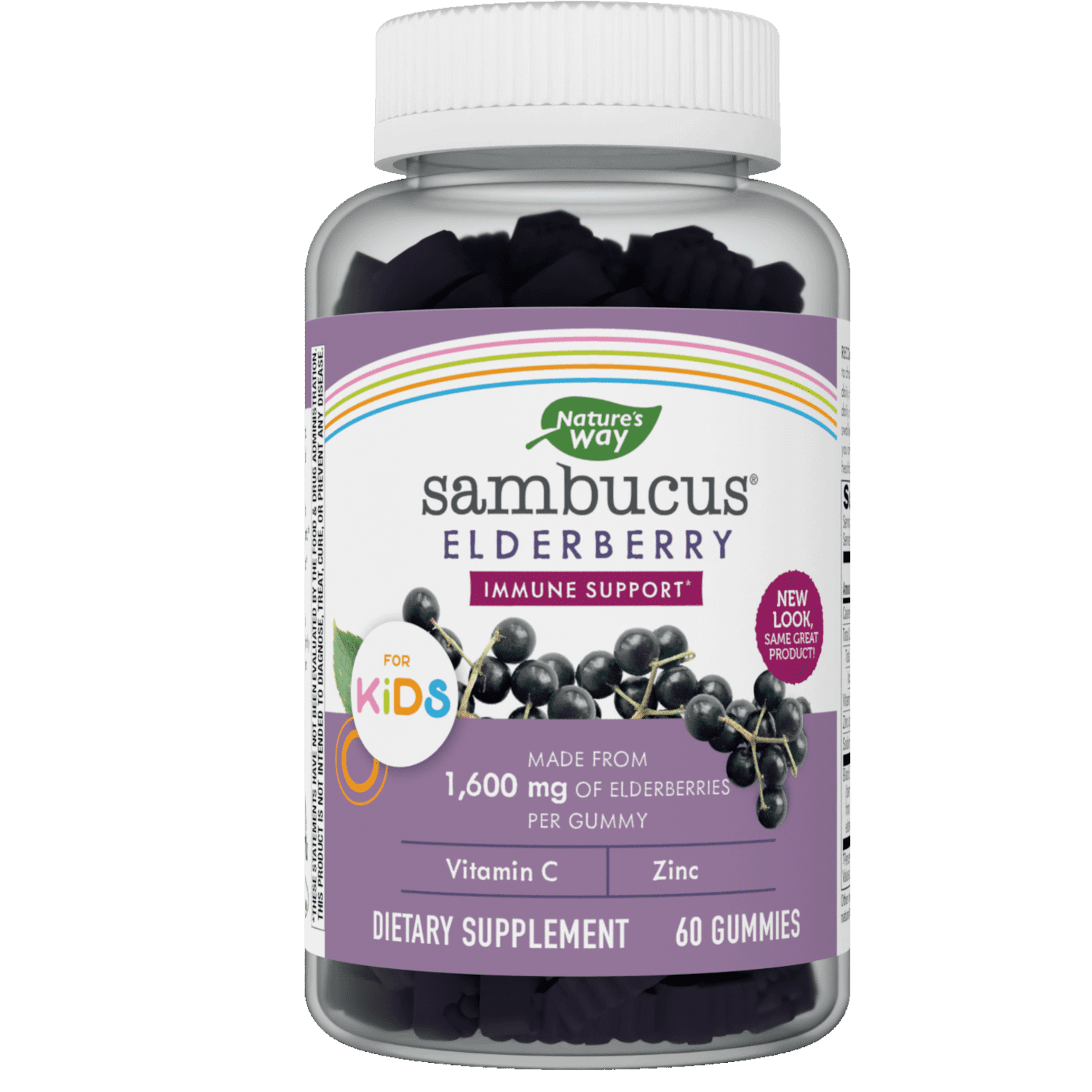 Sambucus Elderberry Immune Support Gummies for Kids, Elderberry Gummies, 60 Count