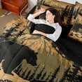 thumbnail image 4 of Feelyou Woodland Bear Twin Bedding Sets 7-Piece, Jungle Pine Tree Bedding Comforter Set, 4 of 8