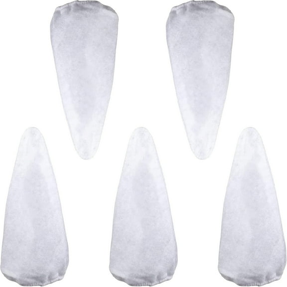 5-Pack Reusable Pool Vacuum Filter Bags for Pool Blasters | 22.22x38.12cm (8.75x3.2in) White Polyester Replacement Bags | Fits Silt, Sand, Oil & Debris