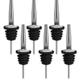 thumbnail image 1 of Vertedor rápido de 6 botellas, vertedor de botellas de acero inoxidable, accesorios de bar, dispensador de botellas para licores de vino, alcohol, aceite de oliva, jarabe, vinagre., 1 of 1
