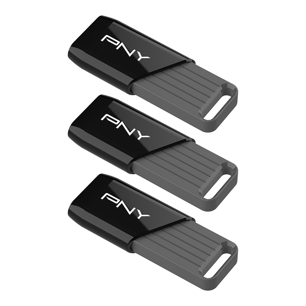 PNY 128GB Attaché X USB 3.2 Gen 1 Flash Drive, Advanced Performance Up to 130MB/s Read, Everyday Data Store & Transfer, Reliable Portable Storage, Durable, Type-A, Computers, Laptops, Desktops, 3Pack
