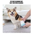 thumbnail image 4 of BOKYAN Portable Dog Paw Cleaner Cup – 360° Rotating Silicone Brush, Dual Color, Lightweight Foot Washer for Small Pets, Blue, 4 of 9
