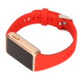 thumbnail image 1 of Reloj inteligente de aleación de vidrio de silicona, 210 mAh, 30 m, resistente al agua, LED, reloj de fitness para familiares y colegas, banda roja, carcasa dorada, 1 of 12