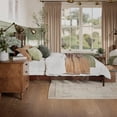 thumbnail image 3 of Madison Queen Solid Wood Foundation Bed in Walnut, 3 of 11
