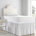 thumbnail image 2 of LCXmlly Wrap Around Bed Skirt Solid Color Wear Resistant Ruffled Bed Skirt for College Dorm Room, 2 of 8