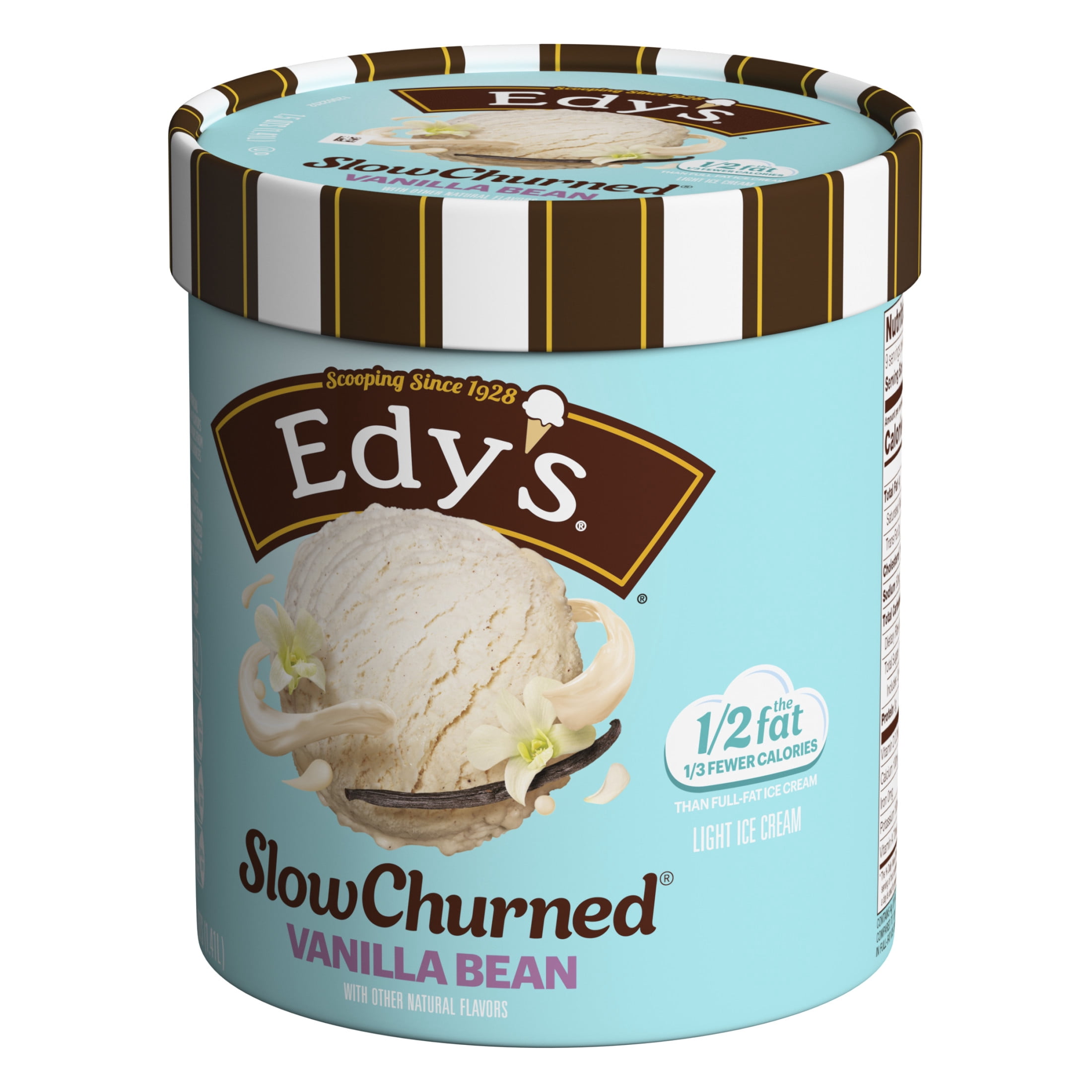 Edy’s/Dreyer’s Slow Churned Vanilla Bean Light Ice Cream, 1.5 Qt
