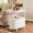 Ivory, variant on Solid Wood End Table with 2 Drawers, Narrow Sofa Side Table Slim Chair Side Table with Storage Shelf, Vintage Slim Nightstand Bedside Table(Cherry Walnut)