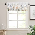 thumbnail image 3 of nqOlkjepod Daisy Botanical Farmhouse Short Window Curtain Valances, Pastoral Farmhouse Floral Rod Pocket Kitchen Valances for Living Room Bedroom Bathroom Cafe, 1 Panel - 54" x 18", 3 of 8