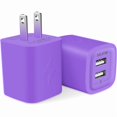 thumbnail image 1 of ccwmincc USB Plug, Wall Charger Fast Charging Block, Power AC Adapter Dual Port Charge Cube Travel Brick Cell Phone Quick Chargers Box for iPhone, iPad, Samsung Phones USB Charging Base, 1 of 1