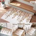 thumbnail image 5 of Eucalyptus Leaves Entryway Rug 2'x3'&nbsp; Non Slip Front Door Mats, Brown Summer Botanical Weeping Entrance Rugs Indoor Outdoor Carpet, Washable Floor Mats Small Area Rug for Bedroom Kitchen, 5 of 8
