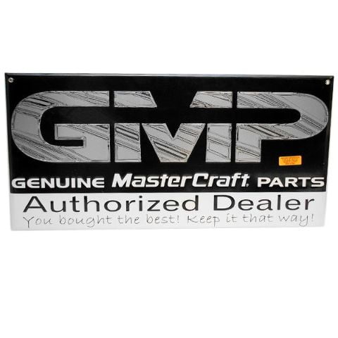 MasterCraft Boat Sign 900097 | GMP Silver Black Aluminum