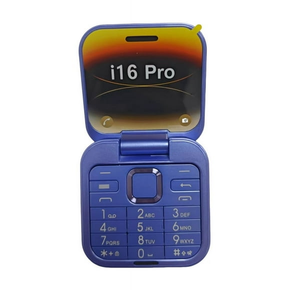 Rwvbm Senior Flip Phone with Large Buttons SIM GSM Unlocked 2.6" Screen 1.3MP Camera 1400mAh Battery LED Flashlight Easy-to-Use Mobile for Elderly English & Multi-Language Support