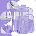 thumbnail image 6 of Sanmadrola New Clear Backpack Clear Bag Heavy Duty Waterproof Transparent Large PVC Book Bag, 6 of 8