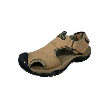 

Colisha Man s Beach Shoes Summer Athletic Sandals Closed Toe Hiking Sandal Outdoor Non-Slip Fisherman Khaki 8