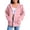 Pink, variant on Girls Athletic Hoodies Jacket Zip up Casual Long Sleeve Cardigan Sweatshirt Fall Winter Trendy Oversized Jackets with Pockets