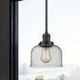 thumbnail image 3 of Innovations Lighting  Franklin Restoration Bell - 1 Light 8" Stem Hung Mini Pendant Oil Rubbed Bronze/Seedy, 3 of 3