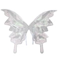 thumbnail image 2 of Uuiauoio Halloween Butterflys Fairy Wings, Halloween Butterfly Cosplay Wings,Shiny Angel Wings, Halloween Costume Accessory ,Sparkly With Elastic Shoulder Straps, 2 of 4
