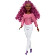 Fresh Dolls Lynette Fashion Doll, 11.5-inches tall, pink top and white jeans, pink and purple hair, Preschool Ages 3 up by Just Play