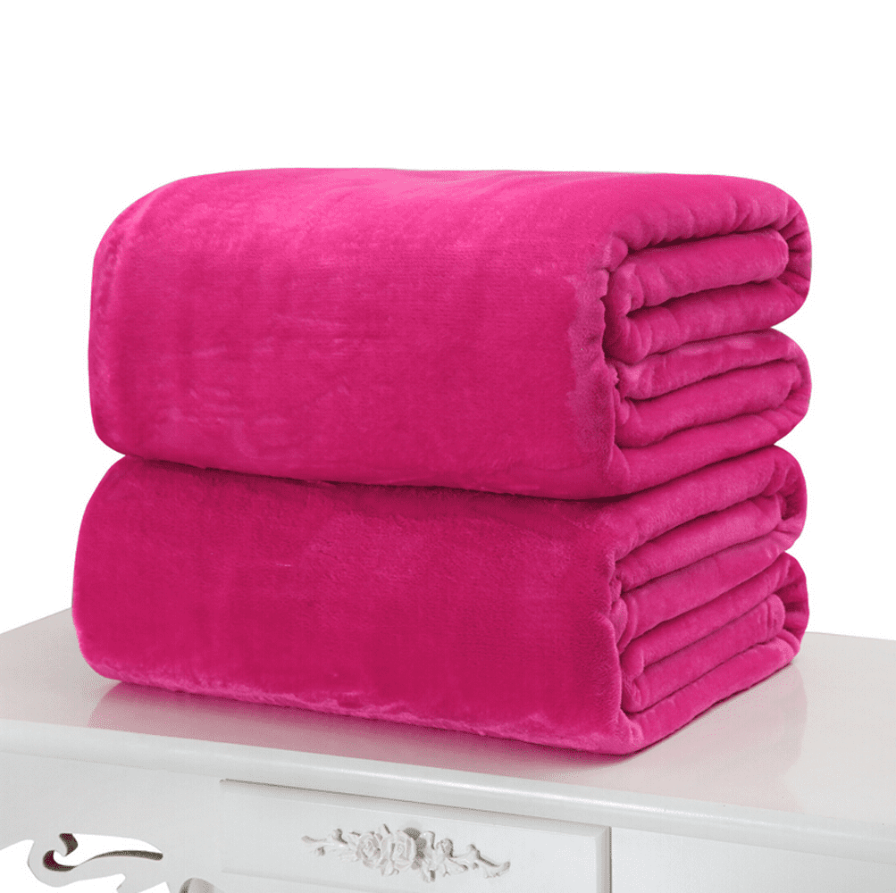 Super Soft Warm Solid Warm Micro Plush Fleece Blanket Throw Sofa Bedding CA 