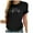 Black, variant on IROINNID Fashion Women Casual Comfy Printing Pullover Short Sleeve Tunic Tops Blouse Under 10$