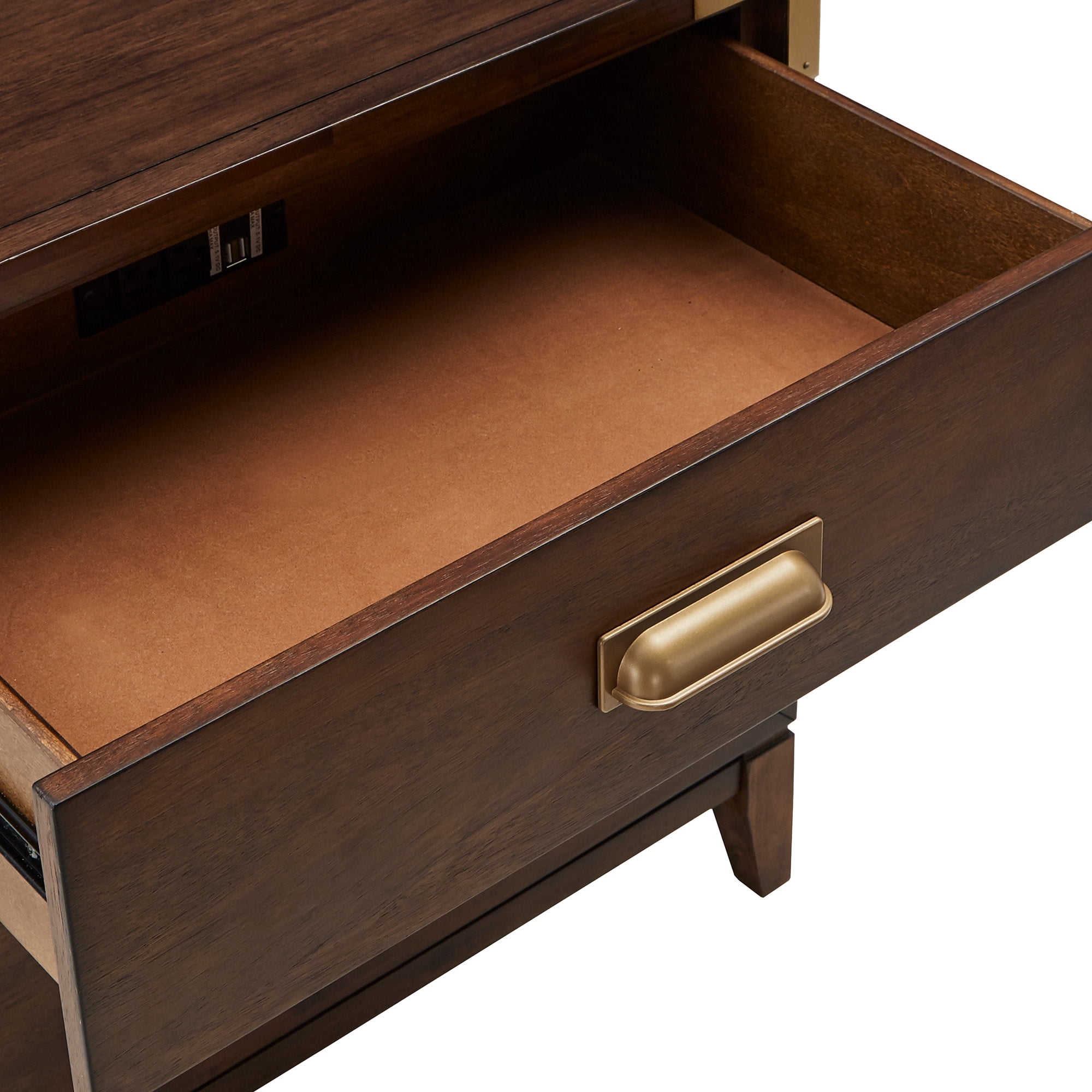 Weston Home Julius 26" Wide 2-Drawer Campaign Nightstand