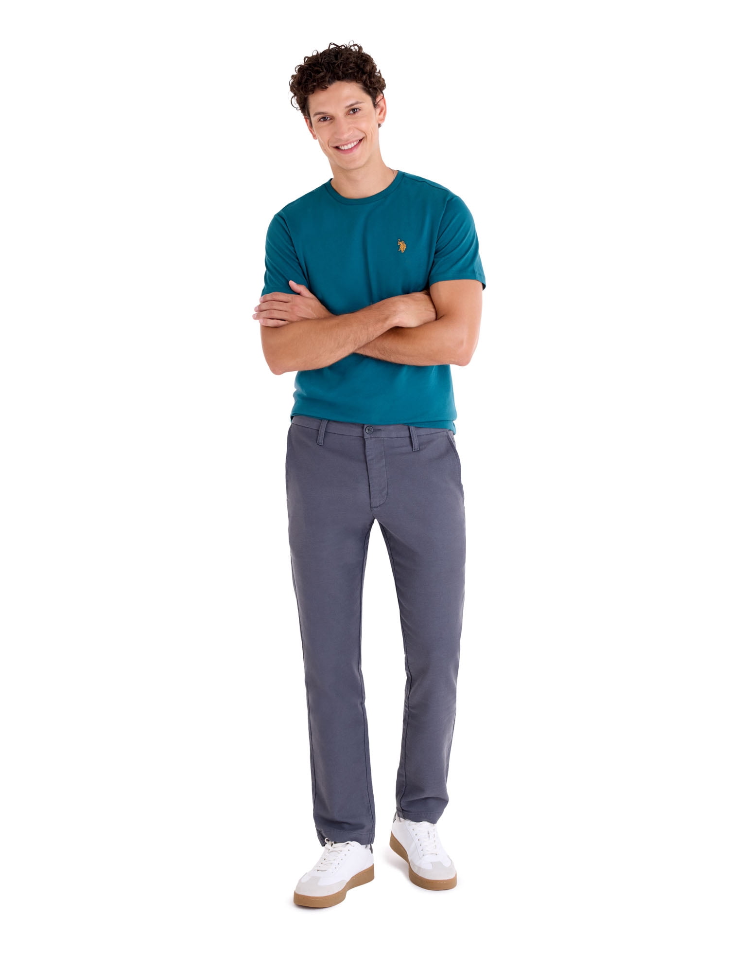 U.S. Polo Assn. Men's Slim Straight Knit Chino Pant