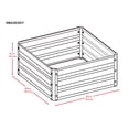 thumbnail image 4 of Arrow GROW IT 36 x 36 x 17 ft Galvanized Raised Bed Garden, 4 of 11