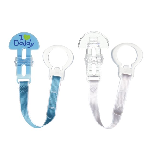 MAM Pacifier Clips, Baby Pacifier Clip, ?I Love Daddy? Design
