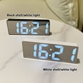 thumbnail image 6 of Digital LED Alarm Clock Mirror USB Battery Dual Power 2 Levels Adjustable Brightness Desk Clock for Office Travel, 6 of 8