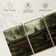 thumbnail image 6 of Elephant Stock The Parsonage Garden At Nuenen Wall Art - Horizontal Multi Panel Canvas - Living Room Wall Decor - Nature Multi Panel - Gray And Green Decor By Vincent Van Gogh - 38" x 18", 6 of 8